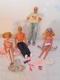 lotto Barbie e Ken Mattel anni 80