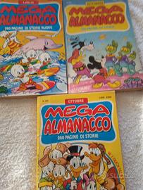 MEGA ALMANACCO. 3 PZ. Anno 1989.