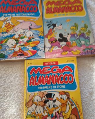 MEGA ALMANACCO. 3 PZ. Anno 1989.