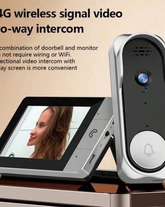 Videocitofono Wireless 1080P con Schermo 4,3″