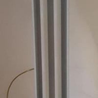 2 Plafoniere neon alluminio / vetro