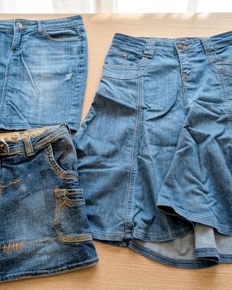 gonne in jeans 