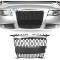 GRIGLIA AUDI A3 8P 05-08 LOOK RS CROMATO NERO