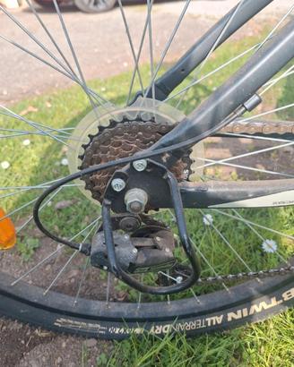 bicicletta bike nera e blo btm taglia m 