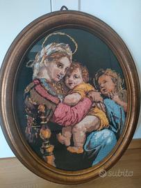 quadro fatto a mezzo punto 