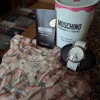Orologio donna Moschino nuovo con scatola+foulard