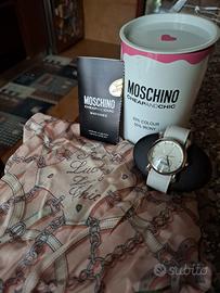 Orologio donna Moschino nuovo con scatola+foulard
