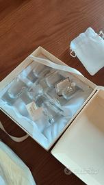 Set 6 bicchieri da liquore con dettaglio argento