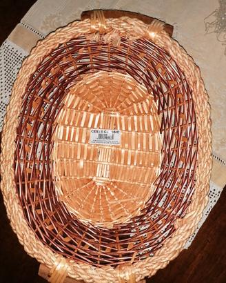 cesta ovale in vimini 