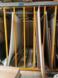 Scaffale porta pannelli per FALEGNAMERIA