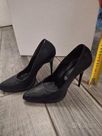 décolleté donna vernice nera