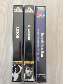 Lotto VHS 3 - Rocky 1 e 2 - Demolition Man