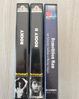 Lotto VHS 3 - Rocky 1 e 2 - Demolition Man
