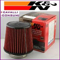 FILTRO ARIA k&N AUTO UNIVERSALE LAVABILE +CAVALLI