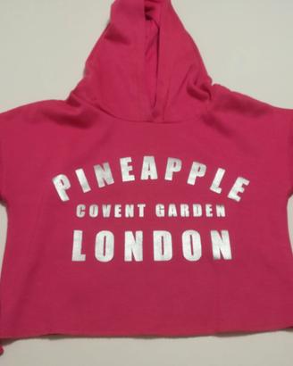 Felpa con cappuccio Pineapple corta, bambina