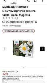 cartucce epson 18 margherita