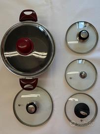 Pentola Ballarini antiaderente 24,5 cm e coperchi
