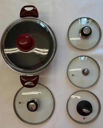 Pentola Ballarini antiaderente 24,5 cm e coperchi