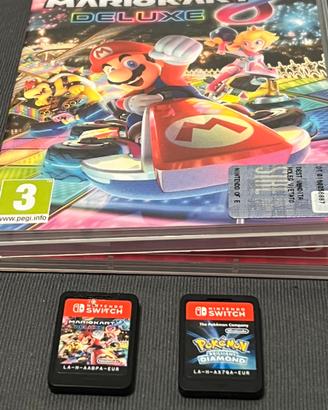 V/Sc Pokemon Diamante Lucente + Mariokart 8 Deluxe