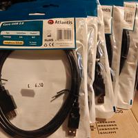 cavo USB 2.0 Atlantis prolunga A/A M/F 3 m