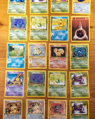 Carte Pokemon- 1ª ED ITALIANA BASE /JUNGLE/FOSSIL