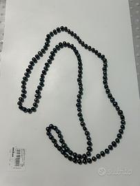 Collana perle nere naturali