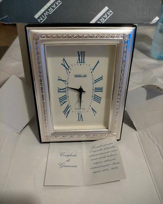 Cornice ed Orologio Sveglia MARWIN ARGENTI