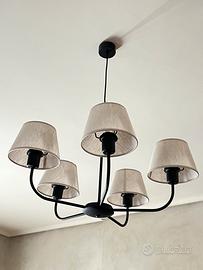 Lampadario Chicago Paralumi in Lino