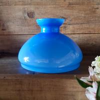 Vetro lampada blu vintage grande –  anni 60 / 70