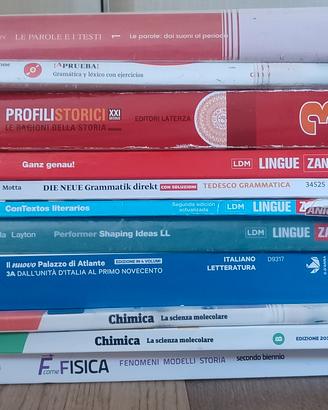 testi scolastici liceo linguistico anni 3°,4° e 5°