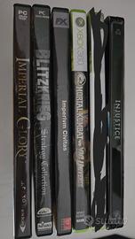 Lotto di 6 giochi, 3 PC e 3 Xbox 360