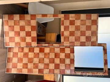 Top cucina muratura 2 pezzi