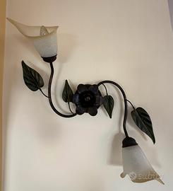 1 lampadario + 2 applique stile Liberty 