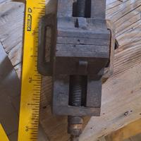 morsa piana pesante da banco in acciaio