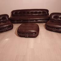 Salotto Soriana in pelle Cassina