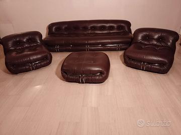 Salotto Soriana in pelle Cassina