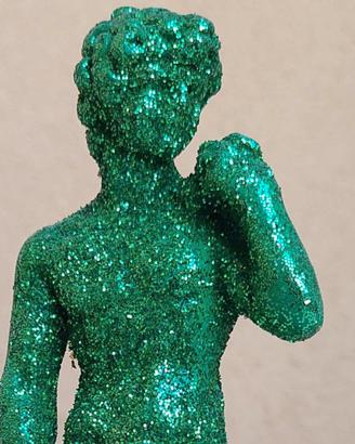 Statuetta David “DiscoDavid” verde glitter