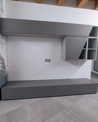 Mobile TV Moderno Grigio Antracite -