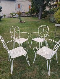 sedie vintage  da giardino  