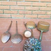 SET RAMERIA VINTAGE STAGNATA E NON DA ARREDO