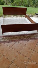 moderno  letto  matrimoniale  FUTON vero  legno