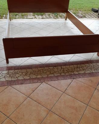 moderno  letto  matrimoniale  FUTON vero  legno