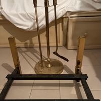 Alari in ferro e ottone