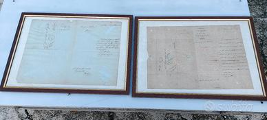 MANOSCRITTI DEL 1860 ORIGINALI