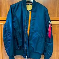 Alpha Industries Bomber - blu navy