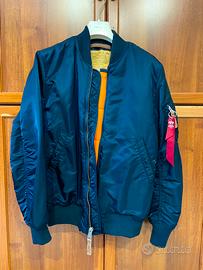 Alpha Industries Bomber - blu navy