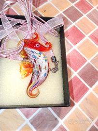 collana cavalluccio marino murano