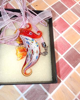 collana cavalluccio marino murano
