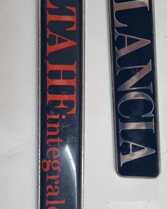 Scritte loghi lancia delta hf integrale