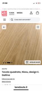 Tavolo  130x130  legno massello  8 persone 200 eur